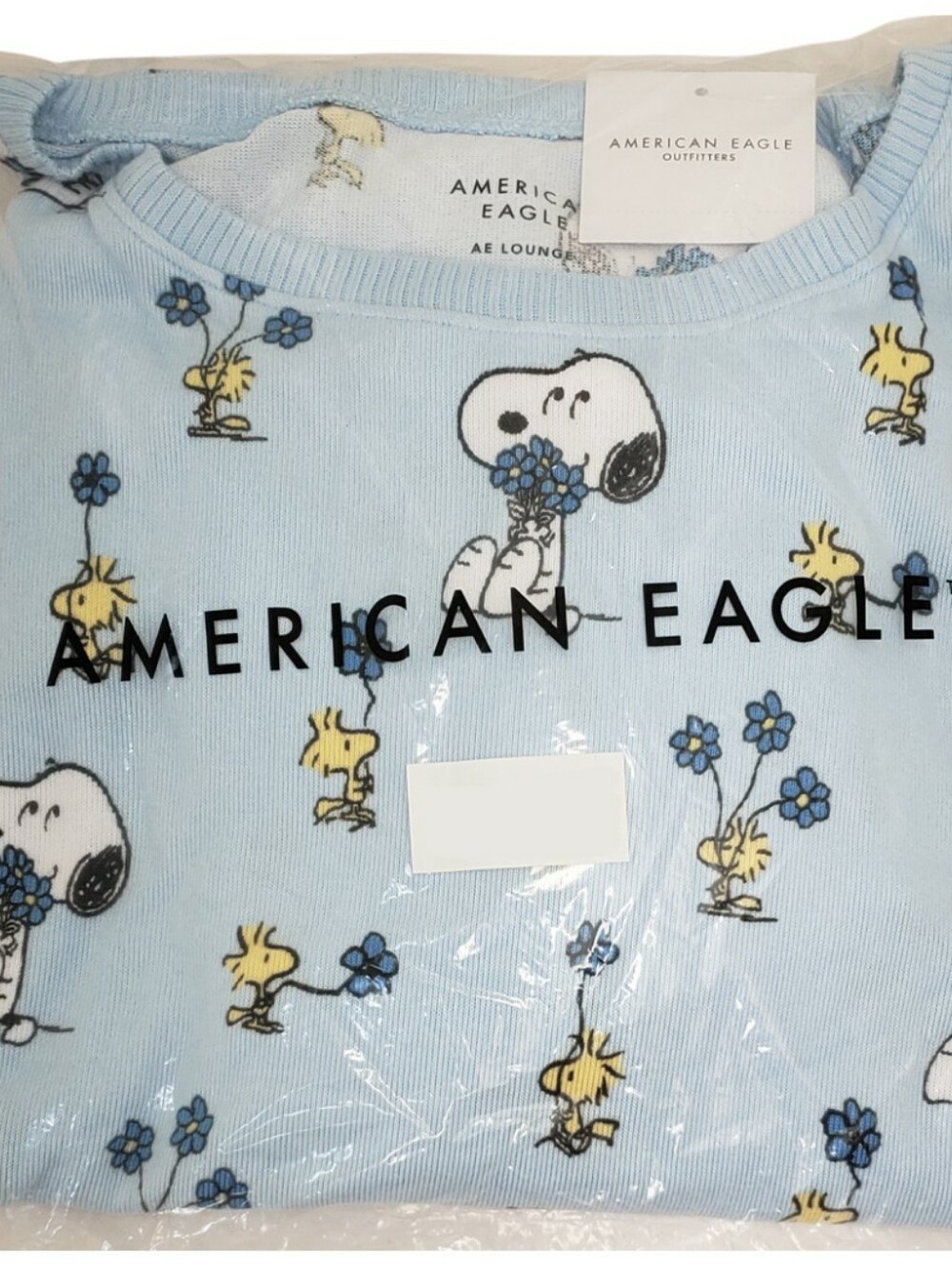 AMERICAN EAGLE Pajama Set Women Peanuts Snoopy Luxe Plush NWT